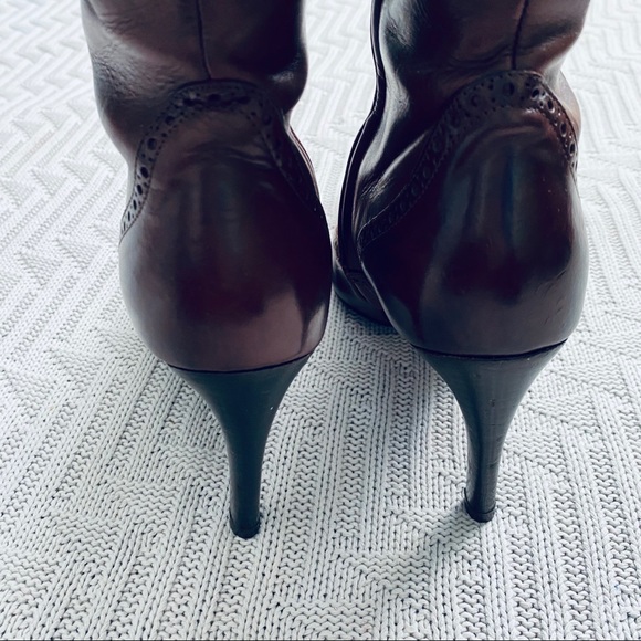 Ralph Lauren purple label chestnut knee high boots - Picture 5 of 14